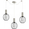 Homelighting SE21-NM-4-NM3-GR2 ADEPT TUBE Nickel Matt Pendant Black Metal Grid+ - (77-8444)