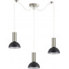 Homelighting SE21-NM-4-NM3-MS3 ADEPT TUBE Nickel Matt Pendant Black Metal Shade+ - (77-8465)