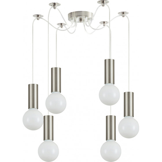 Homelighting SE21-NM-4-NM6 ADEPT TUBE Nickel Matt Pendant+ - (77-8386)