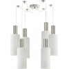 Homelighting SE21-NM-4-NM6-GL3 ADEPT TUBE Nickel Matt Pendant White Glass+ - (77-8471)