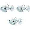 Homelighting T12022A-1R (x3) Juno Packet White adjustable spot with chrome ring and glass+ - (77-8853)