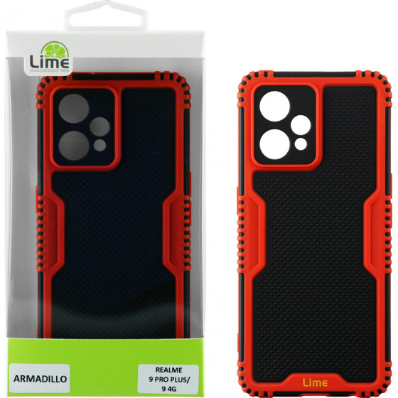 Lime ���� Realme 9 Pro PLUS/9 4G 6.4'' Armadillo Full Camera Protection RED