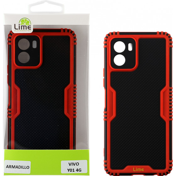 Lime ���� Vivo Y01 4G 6.51'' Armadillo Full Camera Protection RED