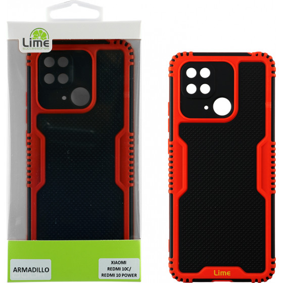Lime ���� Xiaomi Redmi 10C/Redmi 10 Power 6.71'' Armadillo Full Camera Protection RED