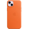 Apple Leather Case Iphone 14 Plus With Magsafe Orange - (MPPF3ZMA)