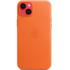 Apple Leather Case Iphone 14 Plus With Magsafe Orange - (MPPF3ZMA)