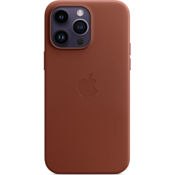 Apple Leather Case Iphone 14 Pro Max With Magsafe Umber - (MPPQ3ZMA)