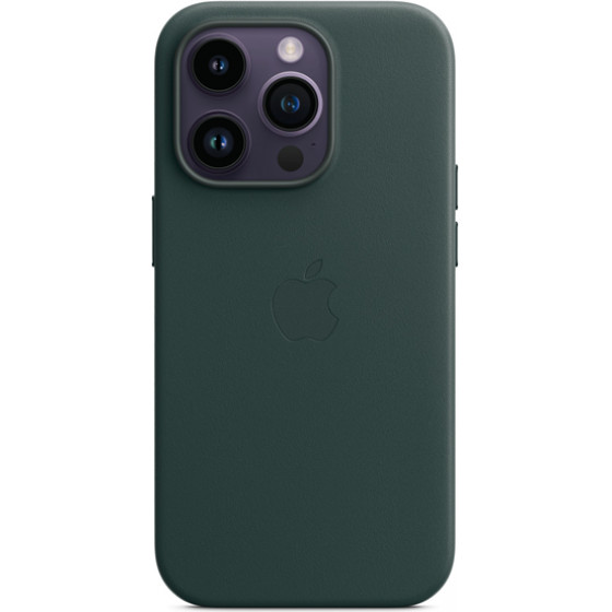 Apple Leather Case Iphone 14 Pro With Magsafe Forest Green - (MPPH3ZMA)