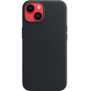 Apple Leather Case Iphone 14 With Magsafe Midnight - (MPP43ZMA)