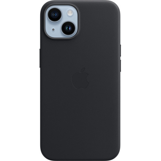Apple Leather Case Iphone 14 With Magsafe Midnight - (MPP43ZMA)