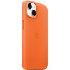 Apple Leather Case Iphone 14 With Magsafe Orange - (MPP83ZMA)