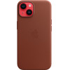Apple Leather Case Iphone 14 With Magsafe Umber - (MPP73ZMA)
