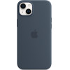 Apple Silicone Case Iphone 14 Plus With Magsafe Storm Blue - (MPT53ZMA)