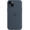 Apple Silicone Case Iphone 14 Plus With Magsafe Storm Blue - (MPT53ZMA)