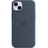 Apple Silicone Case Iphone 14 Plus With Magsafe Storm Blue - (MPT53ZMA)