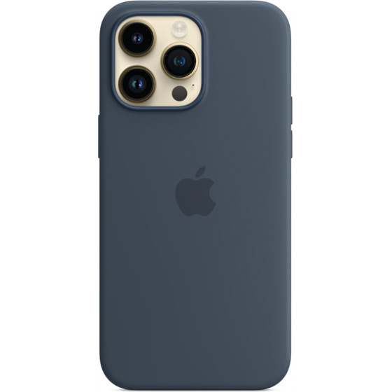 Apple Silicone Case Iphone 14 Pro Max With Magsafe Storm Blue - (MPTQ3ZMA)