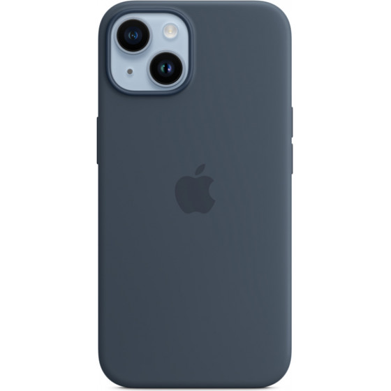 Apple Silicone Case Iphone 14 With Magsafe Storm Blue - (MPRV3ZMA)