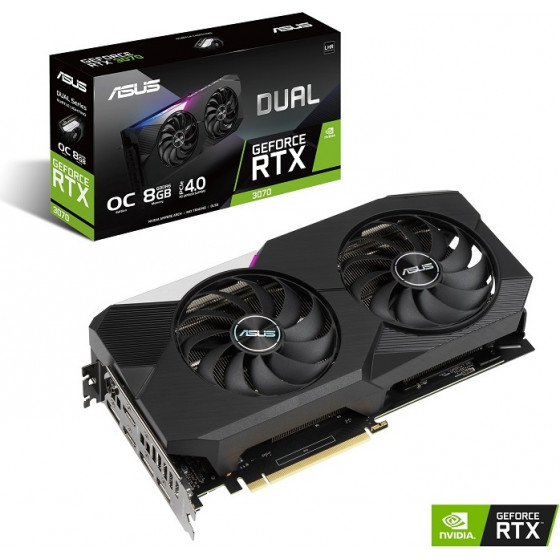 Asus DUAL-RTX3070-O8G-V2, GDDR6 - (90YV0FQC-M0NA00)