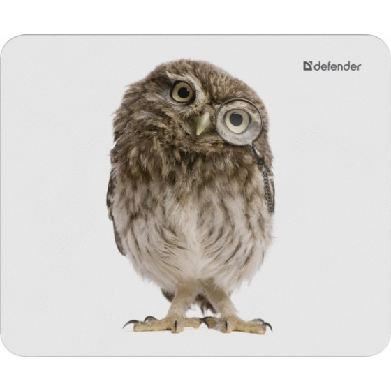 Defender Mousepad Wild Animals 220 x 180 x 2 Mm (OWL) - (50803-05)