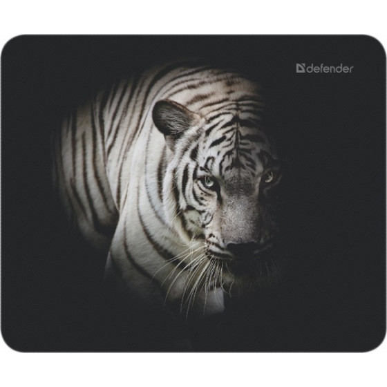 Defender Mousepad Wild Animals 220 x 180 x 2 Mm (White TIGER) - (50803-02)