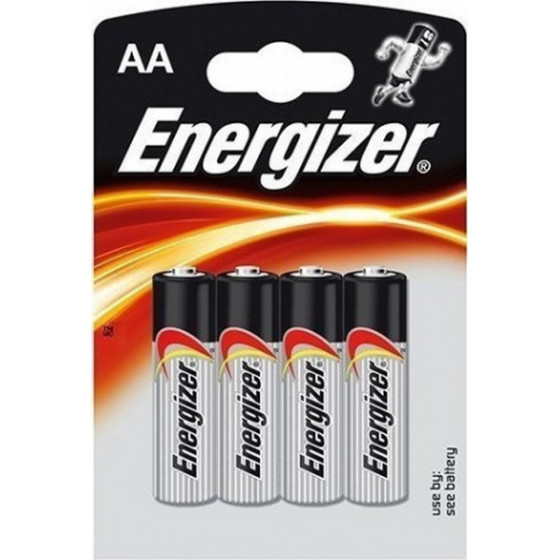 Energizer Battery Alkaline Power AA Pack 4pieces - (F016697)