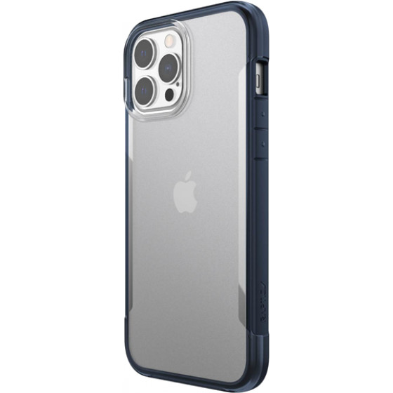 Raptic Case Polycarbonate Biodegradable Apple iPhone 13 Pro Max Blue/Clear - (471978)