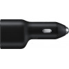 Samsung Car Charger Adaptor USB/Type-C 40W Black - (EP-L4020NBEGEU)