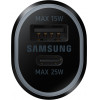 Samsung Car Charger Adaptor USB/Type-C 40W Black - (EP-L4020NBEGEU)