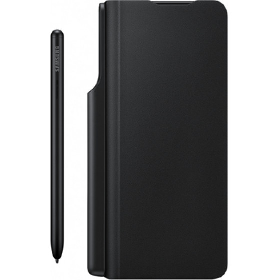 Samsung Flip Cover Galaxy Z Fold 3 5G Black & S Pen & PD Travel Charger - (EF-FF92KKBEGEE)