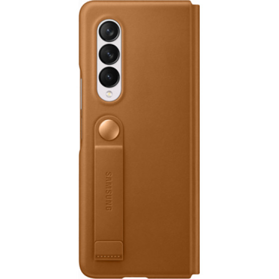 Samsung Leather Flip Cover Galaxy Z Fold 3 5G Camel - (EF-FF926LAEGWW)