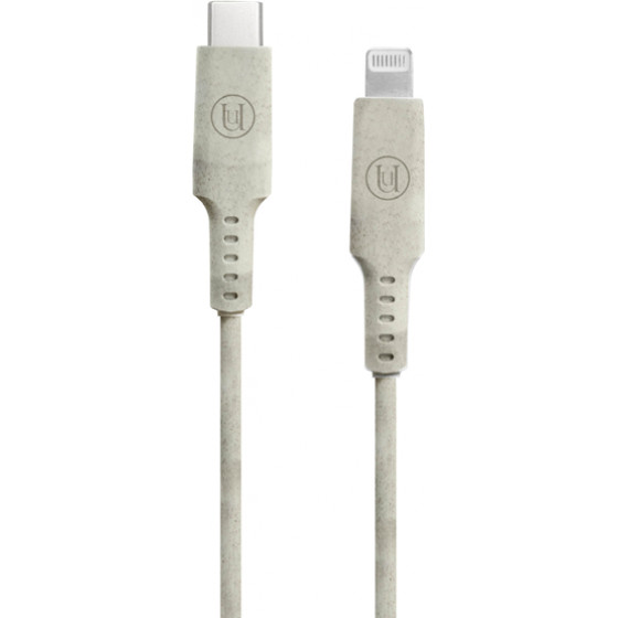 Uunique Eco Friendly USB C to Lightning Cable White - (UUECOCABL1)