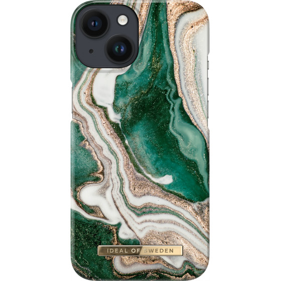 Ideal Of Sweden ���� Fashion Case Iphone 14 Golden Jade Marble - (IDFCAW18-I2261-98)