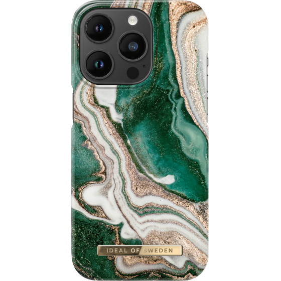 Ideal Of Sweden ���� Fashion Case Iphone 14 Pro Golden Jade Marble - (IDFCAW18-I2261P-98)