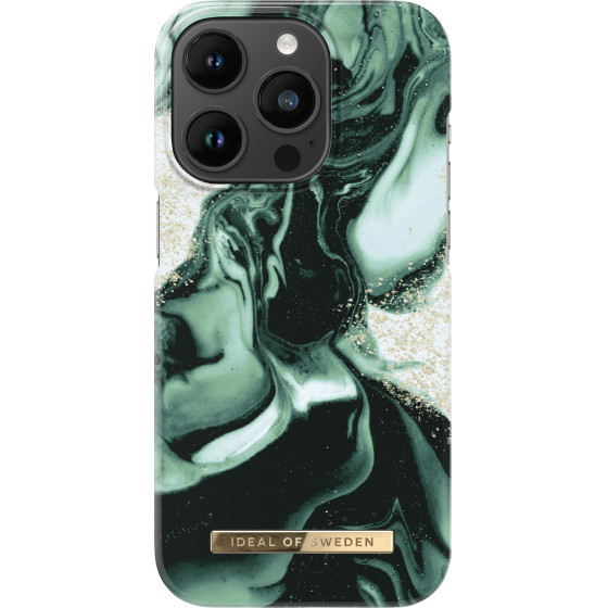 Ideal Of Sweden ���� Fashion Case Iphone 14 Pro Golden Olive Marble - (IDFCAW21-I2261P-320)
