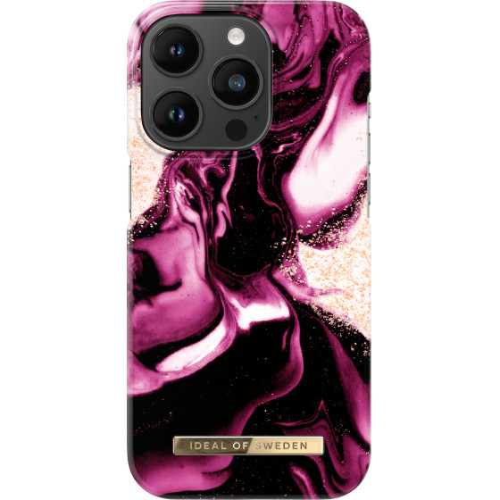 Ideal Of Sweden ���� Fashion Case Iphone 14 Pro Golden Ruby Marble - (IDFCAW21-I2261P-319)