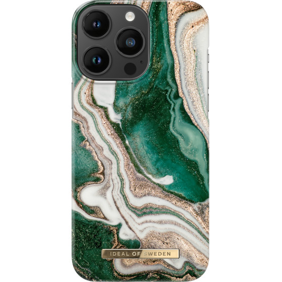 Ideal Of Sweden ���� Fashion Case Iphone 14 Pro Max Golden Jade Marble - (IDFCAW18-I2267P-98)