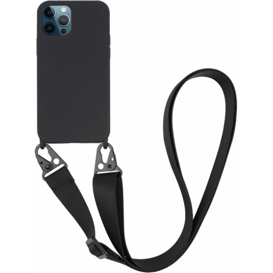 Vivanco Necklace Cover Iphone 12 Pro Max Black Backcover - (62759)