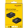 DeLock Card Reader ��� Micro SD/SD/CF/MS/xD/M2, ����� - (91007)