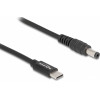 DeLock ������� ����������� USB-C �� 5.5x2.1mm, 1.5m, ����� - (87977)