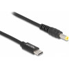 DeLock ������� ����������� USB-C �� 5.5x2.5mm, 1.5m, ����� - (87978)
