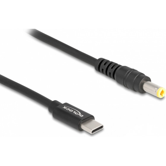 DeLock ������� ����������� USB-C �� 5.5x2.5mm, 1.5m, ����� - (87978)