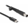 DeLock ������� ����������� USB-C �� Hp 7.4x5.0mm, 1.5m, ����� - (87972)