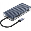 Orico Docking Station WB-11P, USB-C, 11-ports, 100W, ������� - (WB-11P-GY-BP)