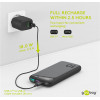 Goobay Power Bank 10000mAh, 2x Usb & Type-C, Qc PD, 22.5W, ����� - (53936)