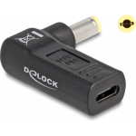DeLock ���������� ����������� USB-C �� 5.5x2.5mm, 90�, ������ - (60011)