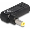 DeLock ���������� ����������� USB-C �� 5.5x2.5mm, 90�, ������ - (60011)