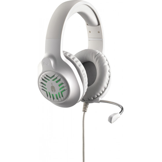 Spartan Gear - Medusa Wired Headset (Compatible with PC,PS4,PS5.XBOX1,XBOX series x/s,Switch) White/Grey