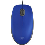 Logitech Mouse M110 SILENT- Blue - (910-006758)