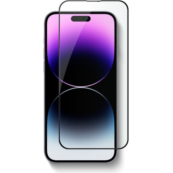 Vivid Full Face Tempered Glass Apple Iphone 14 Pro Black - (VITEMP297BK)