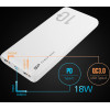 Silicon Power Power Bank QP15, 10000mAh, 2x Usb & Usb Type-C, 3A, ����� - (SP10KMAPBKQP150W)